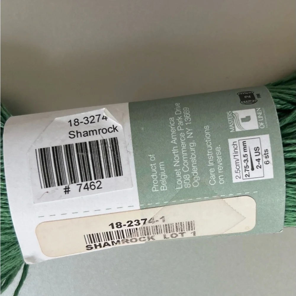 Louet Euroflax Green Yarn - Picture 2 of 2